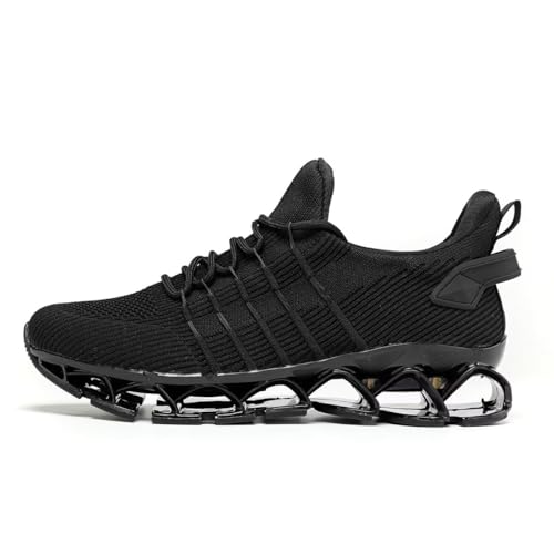 Image of Mens Running Shoes Mesh Breathable Trail Runners Fashion Sport Blade Walking Tennis Sneakers