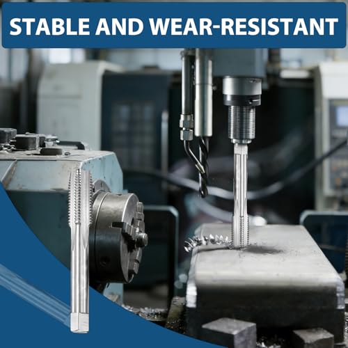 Gewindebohrer Set M10 x 1, 2-tlg. Gewindeschneider Set mit Geradgenutetem Gewindebohrer und Rundem Schneideisen aus Schnellarbeitsstahl für Innen- und Außengewinde