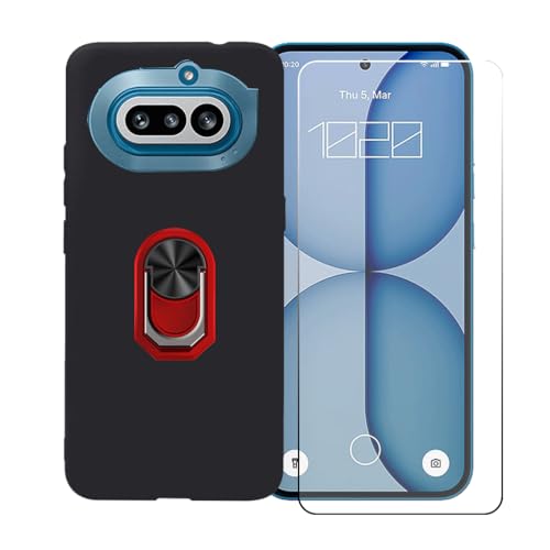 CongJiaLingXi �P�[�X �K�p �� Nothing Phone 4a (6.78") �����O�T�|�[�g+ �����K���X�X�N���[���v���e�N�^�[�A�_��ȃV���R�[���V�F���o���p�[TPU�ی�J�o�[�������,��