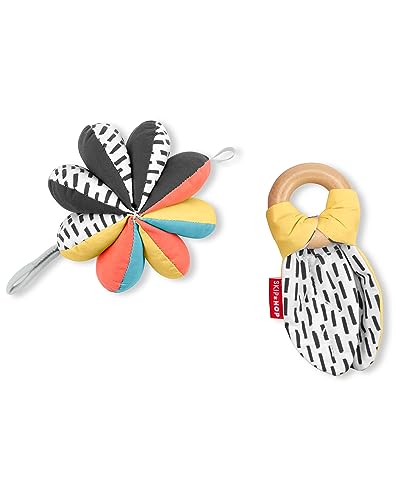 Image of Skip Hop 3-in-1 Baby Activity & Teether Stroller Toy, Montessori Inspired 3-in-1 Stroller Toy
