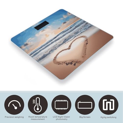 Báscula Digital de Baño Smart con Forma de Corazón miniatura 3