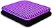 Cojín de gel para asiento, transpirable, de doble capa, con funda antideslizante, alivia el dolor de espalda y ciática, adecuado para coche, oficina, casa, silla de ruedas (morado)