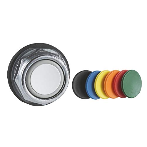 Cabeza pulsador rasante multicolor modular para panel de control industrial