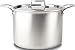 All-Clad BD55512 D5 Brushed 18/10 Stainless Steel 5-Ply Bonded Dishwasher Safe Stock Pot with Lid Cookware, 12-Quart, Silver