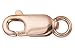 10 Pieces 14Kt Rose Gold Filled Lobster Clasps With Open Ring Attached 3X8 mm