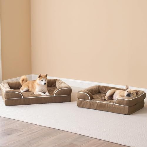 Image of Cutepups Orthopedic Dog Bed Comfortable Dog Mattress for Sleeping, Washable pet Bed for Dogs (Brown, XL)