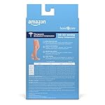Amazon Basic Care Medical Compression Stockings, 20-30 mmHg Support, Women & Men Thigh Length Hose, Open Toe, Beige, Large (Previously NuVein) - Image 2