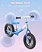 Gleamkid Balance Bike 2 Year Old: Frozen Toddler Balance Bike 2+ 3+ Year Old with Light Up Dual-Wheels, Adjustable Handlebar & Seat, Birthday Xmas Gifts for 2 3 4 5 Year Old Girls Boys Toys