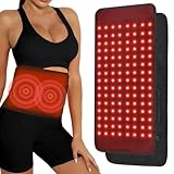 Red Light Therapy for Body, Infrared Red Light Therapy Waist Weight Loss Belt with Timer, 660nm/850nm LED Bead Wearable Wrap for Back Knee Hip Shoulder Muscle Relaxation 17.8'x 8.3'