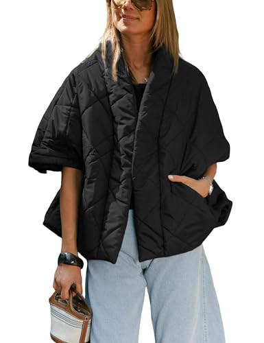 Lianlive Women Puffer Vests Casual Lightweight Oversized Padded Jacket Coat Warm Quilted Vest Outerwear with Pockets