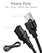 Heavy-Duty Power Station Charging Cable, Fast Charging Cable for Jackery Explorer 2000/1500/1000 Pro,Ecoflow Delta/River Series,Bluetti EB3A;Anker 757/767,125Volt 15Amps Universal AC Power Cord(6FT)