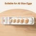 Egg Holder for Fridge, 3 Tiers Auto Rolling Egg Storage Organizer for Refrigerator, Slim Space Saving Container, Dispenser - Egg Roller for Eggs 18 Count
