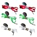Novelty Place |3 Pairs| LED Light Up Shoelaces with 3 Modes for Party, Dancing, Running & DIY - 3 Pairs (Green, Red & White)