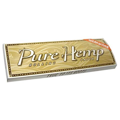 Pure Hemp Unbleached Brown 1 1/4 Papers- 8 Packs- 1 1/4 Rolling Papers Cover