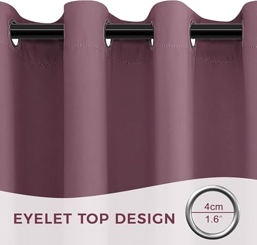 Image of Galaxy Home Decor Polyester Solid Curtain, Window - 5 Feet, Wine, Pack of 1