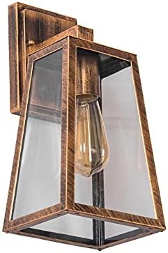 Miniatura 2 de Industrial Retro Iron Restaurant Bar Aisle Outdoor Porch Lampara Led Pared Loft E27 Wall Lamp Sconce Inhtsdoor LED, Oldsix-66(Bronze)