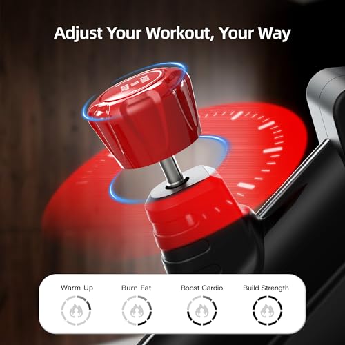 Image of HARISON Exercise Bike for Home, Magnetic Indoor Cycling Bike with Quiet Dual-Belt Drive, 380 LB Capacity Exercise Bike, Adjustable Resistance Stationary Bike with Push-to-Stop, App Compatible