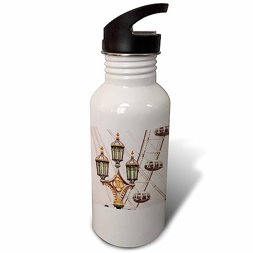 3Drose The London Eye Or Millennium Wheel, London, England. - Water Bottles (Wb-366573-2) #TOP23