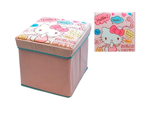 todofácil tiendas Dec Hello Kitty Pouf rembourré 32 x 32 x 32 cm