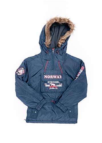ALPHADVENTURE Go&Win Parka Noreg Niño (Azul, 16)