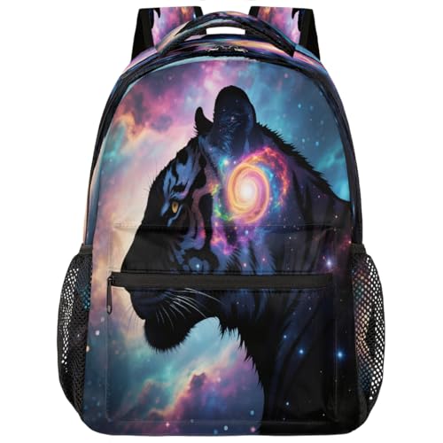 Mochila escolar Galaxy Cosmic Tiger para portátil de 15.6 pulgadas de estudiantes y viajeros