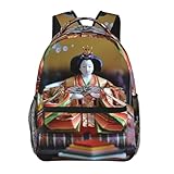 おしゃれ かわいい ひな祭り 雛人形 雛祭り バックパック リュック アニメ ランドセル 通学 通勤 旅行 カジュアル かばん 軽量 多機能 大容量 リュックサック 男女兼用