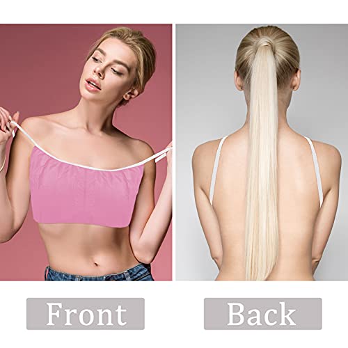 Image of Janmercy 50 Pcs Disposable Bras for Women Disposable Nonwoven Spa Top Garment Underwear Individually Pack Brassieres