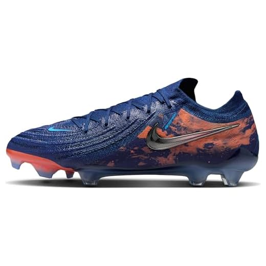 Nike Phantom GX II Haaland Elite FG Bleu NIKE Homme Phantom Gx 2 Elite Erling Haaland FG Low-Top-fußballschuh Chaussure de Football, Bleu (Void Chrome), 41 EU