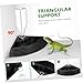 POPETPOP Reptile Water Feeder : Triangle Reptile Water Dish Plastic Automatic Feeder for Turtle Gecko Lizard, 7.66X7.07X9.82inch (Black)