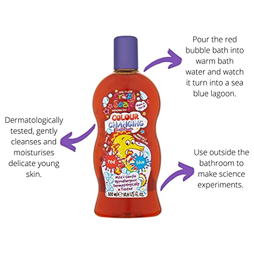 Kids Stuff Crazy Soap Colour Changing Bubble Bath, Red to Blue | Kids Bubble Bath | Dermatologically Tested | Mild & Gentle | Vegan | Cruelty Free | 300ml - Image 3