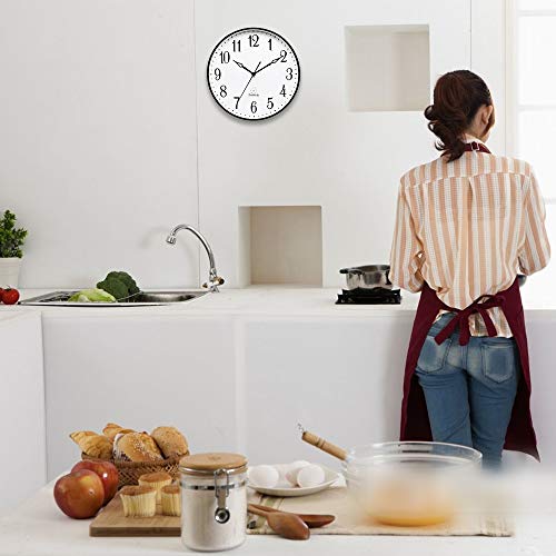 Dreamsky 13.5 Inches Extra Large Wall Clock For Living Room Decor - Non-Ticking Big Silent Wall Clocks Battery Operated For Kitchen Bedroom Office Classroom Easy To Read #TOP4