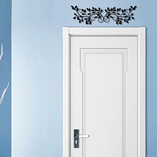 Estart 2 Pieces Metal Tree Leaf Wall Decor Vine Olive Branch Leaf Wall Art Ornament Wall Hanging Sign For Above Door thumb #5