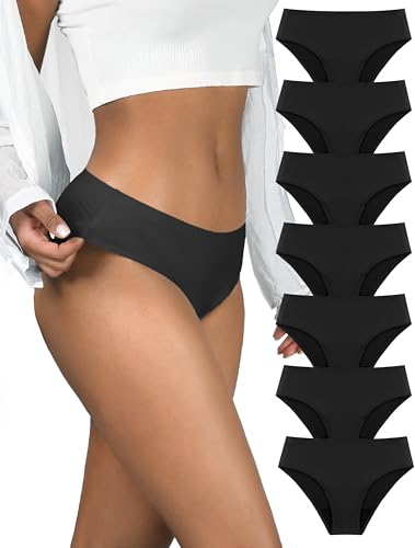Image of TIICHOO Period Underwear for Women Heavy Flow Seamless Period Bikini Panties Leakproof Underwear 7 Pack