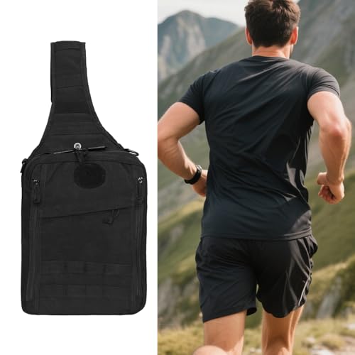 Sling Bag for Men - Waterproof Small Travel Backpack | Men Fashion for Adventure Fishing Biking Fitness Work Commuting Camping Sports Everyday Walking Riding3
