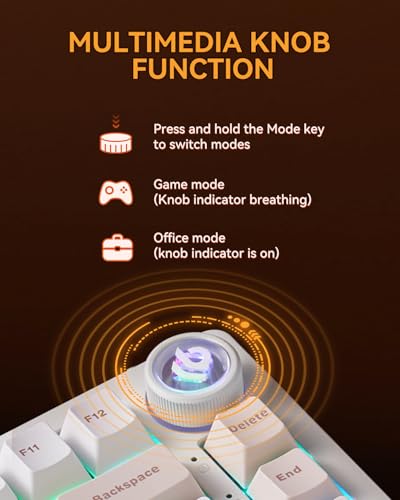 Image of LEOBOG HI75CPro Mechanical Keyboards, RGB Backlit Tri-Mode BT5.0 /2.4GHz /USB-C Gaming Keyboard, Hot Swappable Creamy Keyboard with PBT Keycaps for PC /Windows /iOS /Android