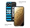 CUSTOMIZZA - Custodia cover nera morbida in tpu compatibile per iPhone 16 PRO personalizzata calcio football nome e numero calciatori nerazzurra