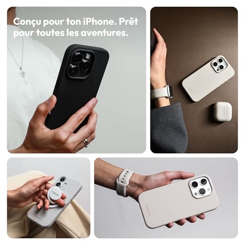 Coque silicone iPhone 16 Plus Vonmählen fini les chutes et chocs
