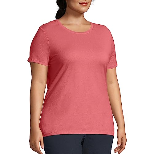 JUST My Size Womens Plus-Size Short Sleeve Crew Neck Tee