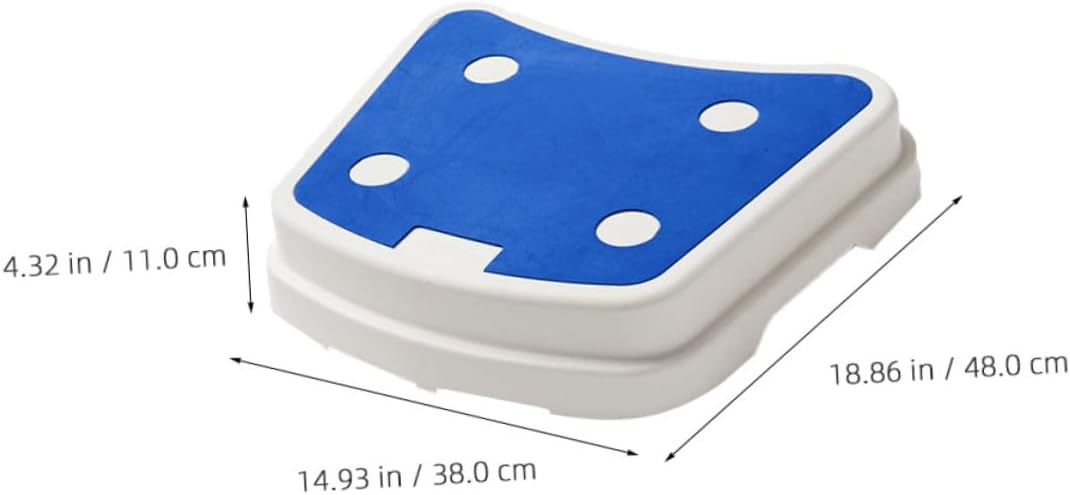 Plastic Toilet Step Stool with Anti Skid Footrest for Bathroom