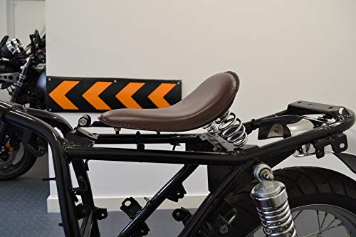 UNIVERSAL SCRAMBLER SEAT WITH PLEATED TOP - UK SUPPLIED BY BLAZING SADDLES