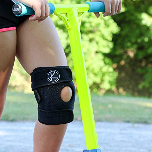 Karm Kids Knee Brace For Knee Pain Support - Knee Brace For Kids Osgood Schlatter Knee Brace Youth, Mcl, Sports, Meniscus Tear. Knee Support For Kids. Child Knee Brace Support For Boys, Girls (Black) #TOP2