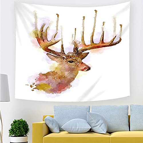 Tapiz de pared con cuernos de ciervo, decoración elegante de 150 x 130 cm 4
