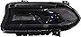 Evan Fischer Headlight Assembly Compatible with 2015-2017 Dodge Charger Halogen with LED DRL Driver Side