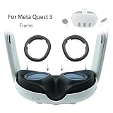 Growalleter Akcesoria do Meta Quest 3 - magnetyczne oprawki do okularów, ramka ochronna na obiektyw VR do zestawu słuchawkowego Quest 3, ochrona przed zarysowaniami, szklana osłona dystansowa do
