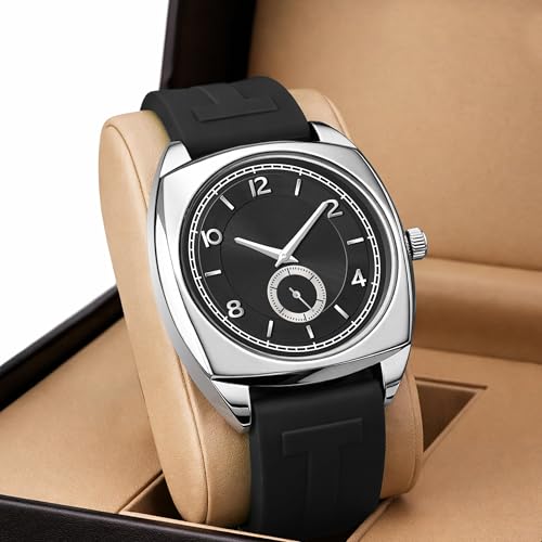 Image of styledose Men's Watch Analog Quartz with Chronograph & Silicone Strap -Casual & Formal Wrist Watch for Men