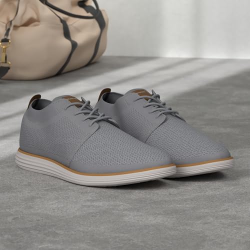 Bruno Marc Men's KnitFlex Breeze Mesh Sneakers Oxfords Lace-Up Lightweight Casual Walking Shoes