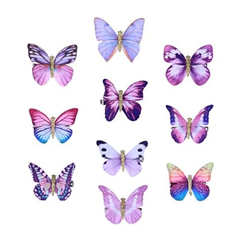 10 stücke Nette Entzückende Dreidimensionale Schmetterling Haarspange Haarnadel Bobby Pin Haarspange Cover