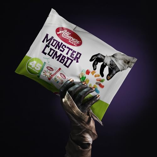 Albanese World's Best, Sweet & Sour Monster Combo, 45-0.5oz Trick or Treat Bags of Halloween Candy - image 3