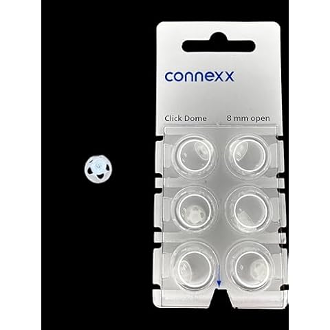 Connexx Accessories Siemens / Rexton Click Domes (6 domes) NEW Blister Pack (8mm Open) Cover