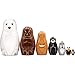 Matryoshka Dolls Northern Animals Alaska Set 7 pcs Wooden Figurines - Russian Nesting Dolls